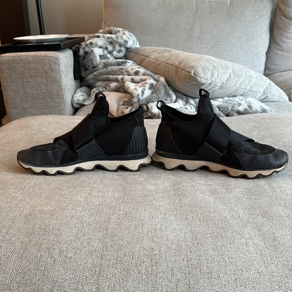 Sorel Women's Kinetic Sneak Boots, Black White - Picture 3 of 7